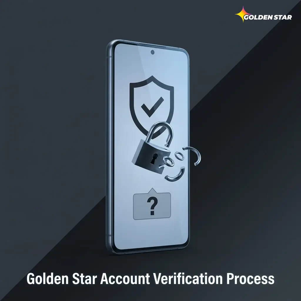 Golden Star Casino account verification process showing steps for identity, address, and payment method document submission