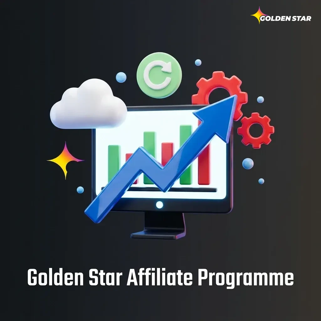 Golden Star affiliate programme for Canadian content creators offering revenue share, CPA models, and real-time reporting dashboard