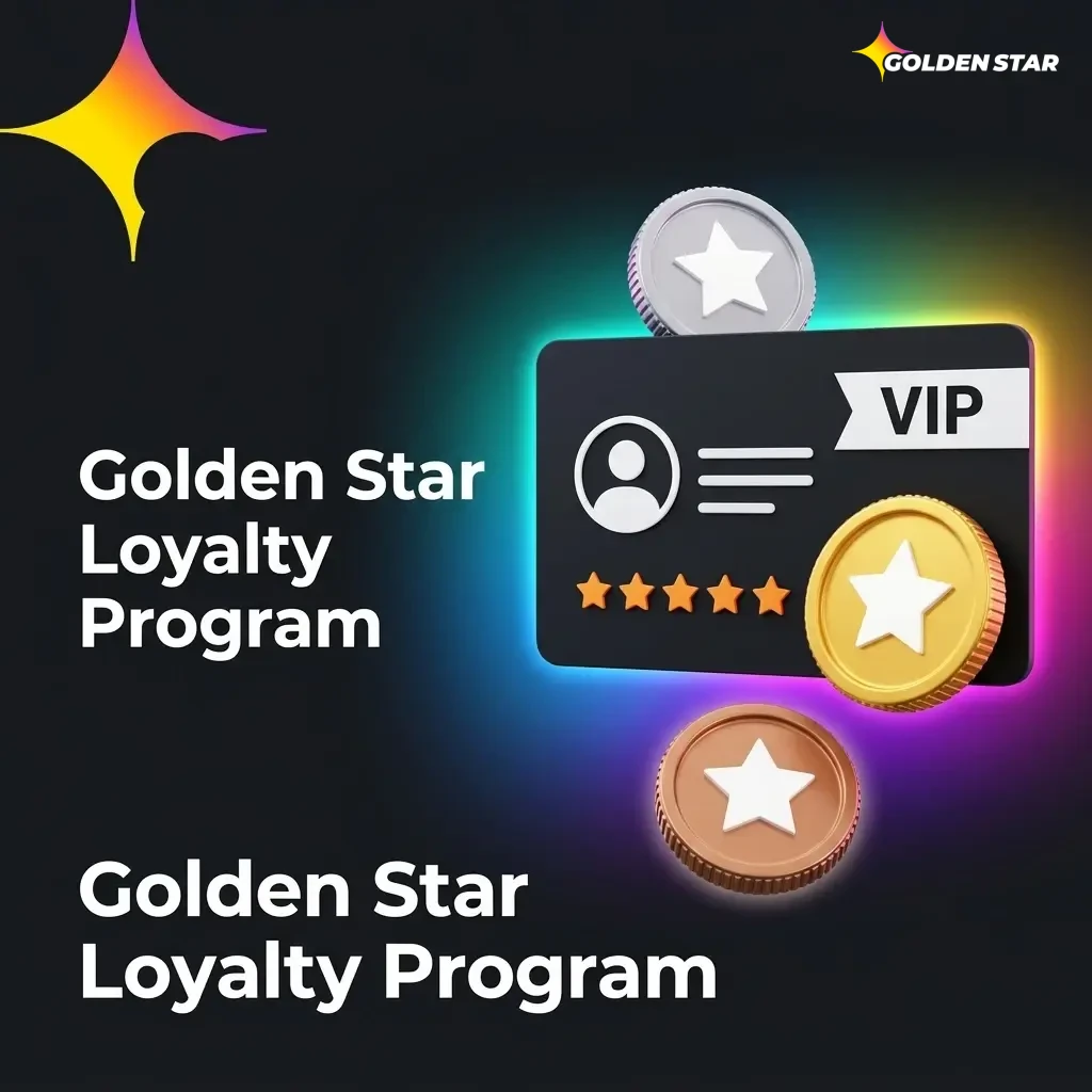 Golden Star loyalty program tiers and VIP rewards for casino and sports betting points system