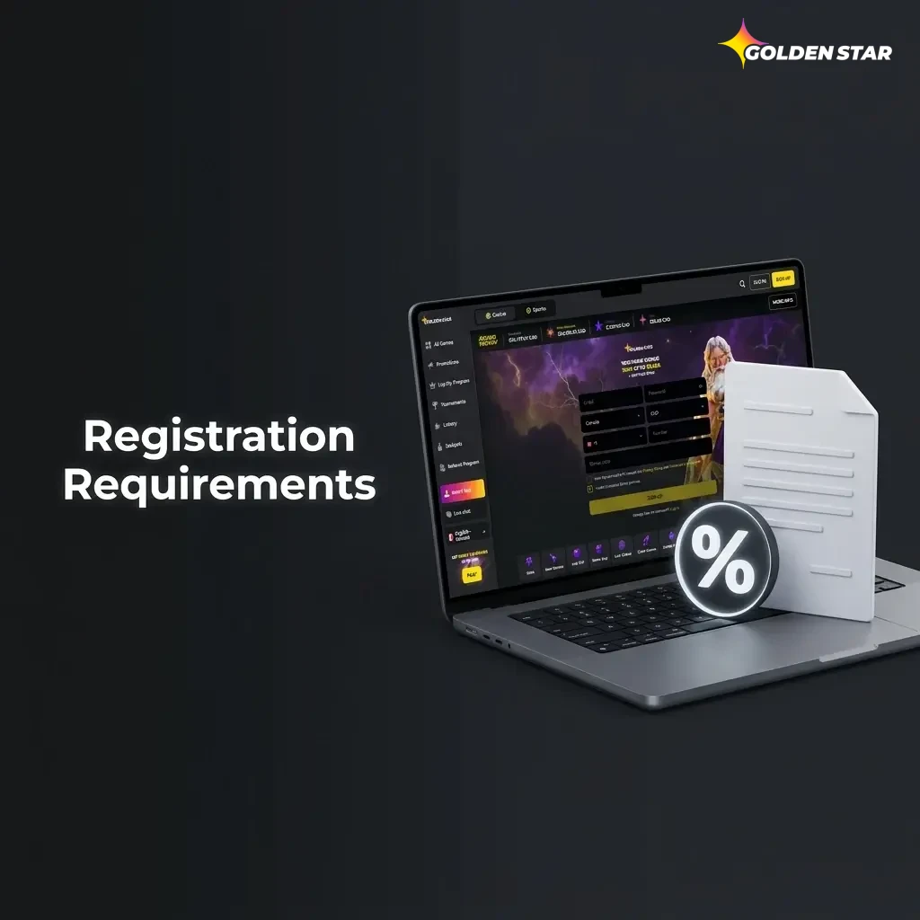 Golden Star Casino registration requirements checklist for Canadian players including age, ID, and eligibility rules