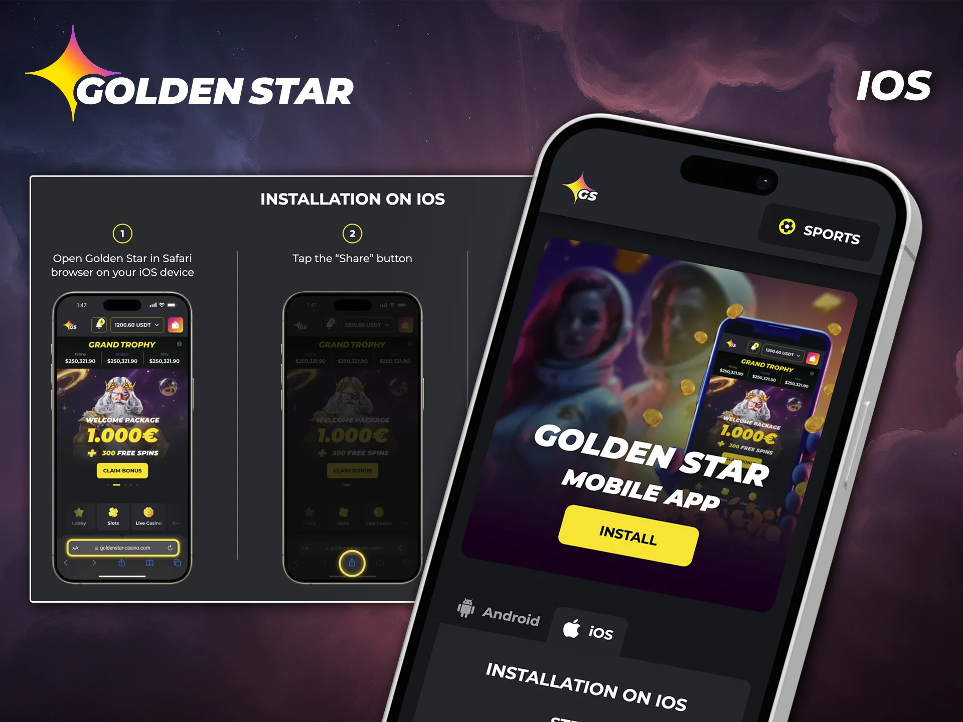 With its unique design and smooth performance, the Golden Star app for iOS has it all.